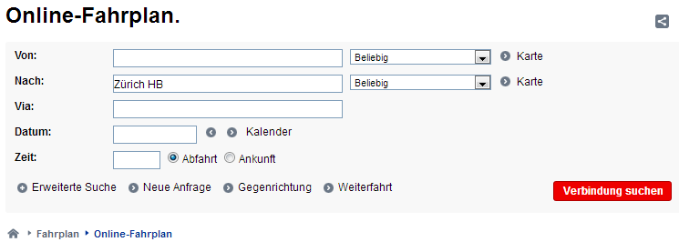 SBB FAHRPLAN -  - schoolexpo.ch